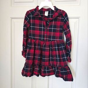 2/$15 Carters Plaid Dress Size 3